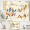 Designart - Multicolor Bird Meeting - Traditional Animal Premium Canvas Wall Art